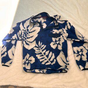 Patagonia Synchilla Mens Blue White Hawaiin